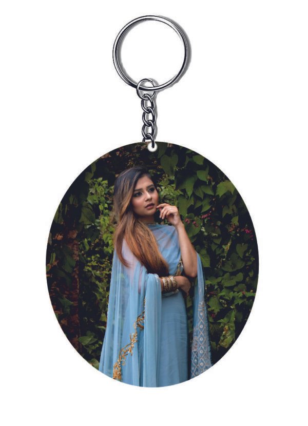 Oval Keychain Photo